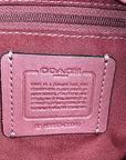 Coach Red Pebbled Leather Kacey Satchel Bag C6841