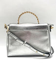 I.N.C. International Concepts Silver Faux Leather Emiliee Lizard Satchel - NWT
