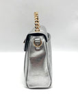 I.N.C. International Concepts Silver Faux Leather Emiliee Lizard Satchel - NWT