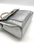 I.N.C. International Concepts Silver Faux Leather Emiliee Lizard Satchel - NWT