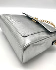 I.N.C. International Concepts Silver Faux Leather Emiliee Lizard Satchel - NWT