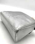 I.N.C. International Concepts Silver Faux Leather Emiliee Lizard Satchel - NWT