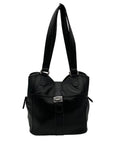 Tignanello Black Pebbled Leather Shoulder Bag