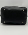 Tignanello Black Pebbled Leather Shoulder Bag