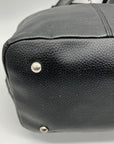Tignanello Black Pebbled Leather Shoulder Bag