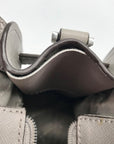 Michael Kors Gray Saffiano Leather Medium Rayne Convertible Satchel