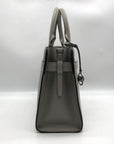 Michael Kors Gray Saffiano Leather Medium Rayne Convertible Satchel