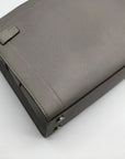 Michael Kors Gray Saffiano Leather Medium Rayne Convertible Satchel