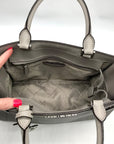 Michael Kors Gray Saffiano Leather Medium Rayne Convertible Satchel