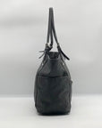 Michael Kors Black Signature Monogram Coated Canvas Tote Bag
