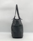 Michael Kors Black Signature Monogram Coated Canvas Tote Bag