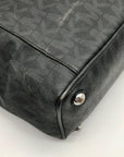 Michael Kors Black Signature Monogram Coated Canvas Tote Bag
