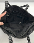 Michael Kors Black Signature Monogram Coated Canvas Tote Bag