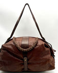 Gryson Brown Distressed Leather Tote Bag