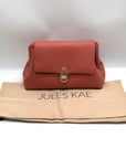 Jules Kae Rosewood Ellie Turn Lock Clutch