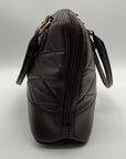 Giani Bernini BrownFaux Leather Satchel Bag