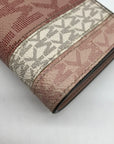 Michael Kors Carmen Ballet Pink Coated Canvas & Leather Trifold Wallet