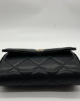 Steve Madden Black Quilted Crossbody Bag