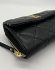 Steve Madden Black Quilted Crossbody Bag
