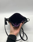 Coach Black Leather Pleated Shoulder Bag