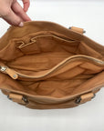Celine Camel Calfskin Boogie Handbag