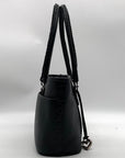 Brighton Vintage Black Croc Embossed Leather Satchel Handbag