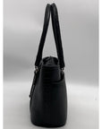 Brighton Vintage Black Croc Embossed Leather Satchel Handbag