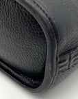 Brighton Vintage Black Croc Embossed Leather Satchel Handbag