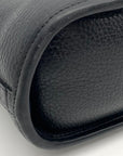 Brighton Vintage Black Croc Embossed Leather Satchel Handbag