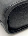 Brighton Vintage Black Croc Embossed Leather Satchel Handbag