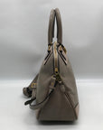 Marc Jacobs Gray Leather Manhattan Whitney Convertible Satchel Bag