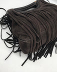 Rebecca Minkoff Fringe Handheld Suede & Leather Crossbody Bag