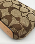 Coach Brown Signature Canvas Mini Demi Pouch