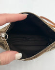 Coach Brown Signature Canvas Mini Demi Pouch