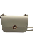Kate Spade White Leather Adurey Flap Crossbody Bag