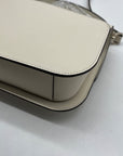 Kate Spade White Leather Adurey Flap Crossbody Bag