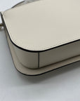 Kate Spade White Leather Adurey Flap Crossbody Bag