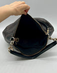 Coach Brown Signature Coated Canvas Hobo Shoulder Bag
