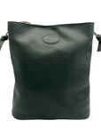 M.I.L.A Dark Green Leather Leather Crossbody