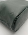 M.I.L.A Dark Green Leather Leather Crossbody