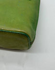 Pratesi Green Italian Leather Crossbody Bag