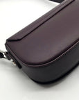 Valentino Orlandi Burgundy Brown Faux Leather Shoulder Bag