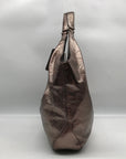 Coach Metallic Rose Gunmetal Julia Leather Hobo 14968