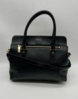 Michael Kors Black Pebbled Leather Satchel Bag