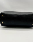 Michael Kors Black Pebbled Leather Satchel Bag