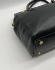 Michael Kors Black Pebbled Leather Satchel Bag
