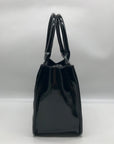 Caroline Hill Black Quilted Vegan Leather Ricky Mini Tote Bag