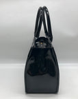 Caroline Hill Black Quilted Vegan Leather Ricky Mini Tote Bag