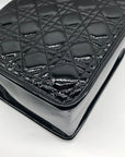 Caroline Hill Black Quilted Vegan Leather Ricky Mini Tote Bag