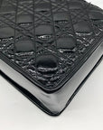 Caroline Hill Black Quilted Vegan Leather Ricky Mini Tote Bag